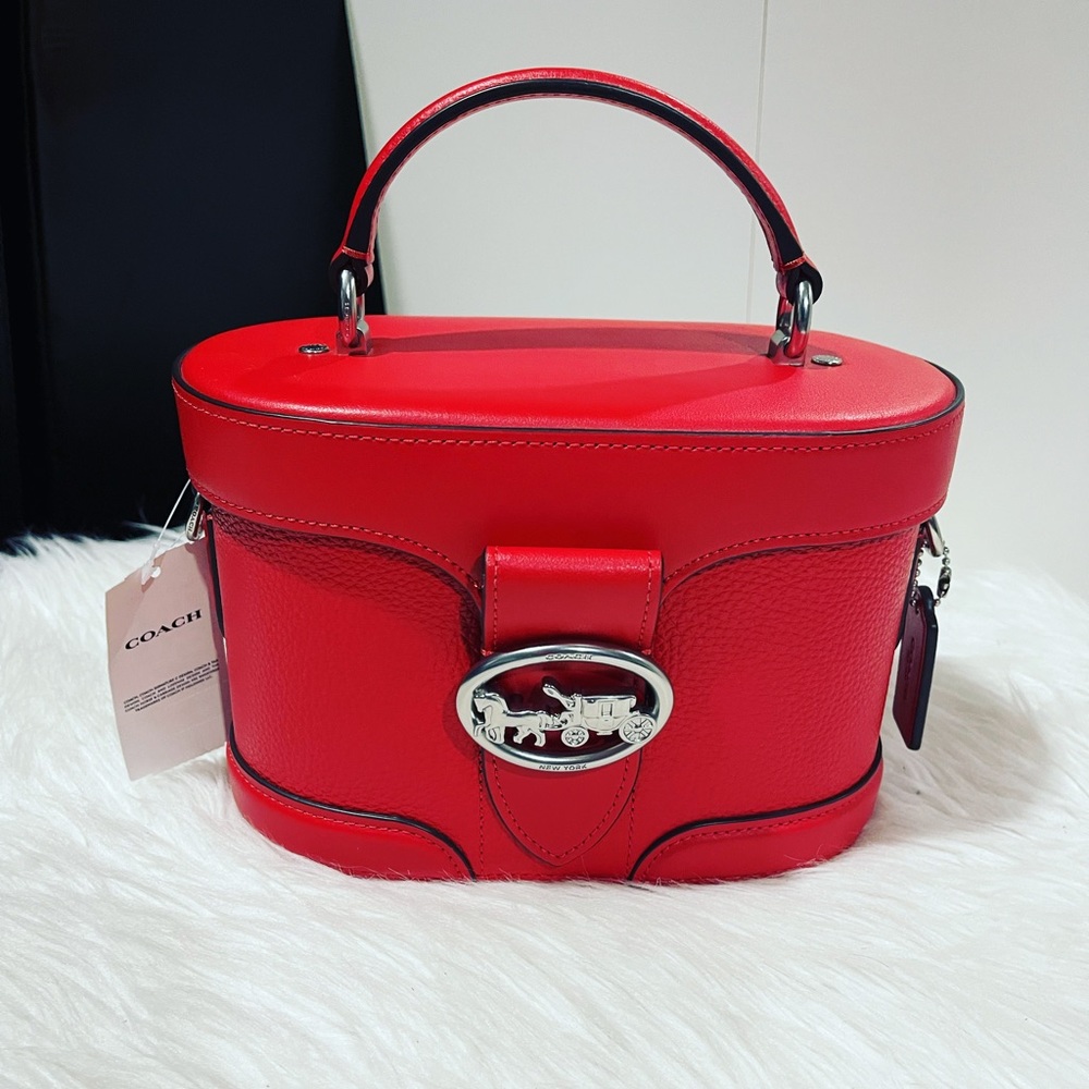 Coach Georgie Gem Crossbody Red